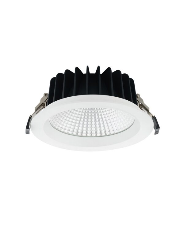 Oprawa wpuszczana zewnętrzna minimalistyczna Luces Exclusivas CHELVA, biała, LED 25 W 4000 K, Ø 19 cm – LE62297