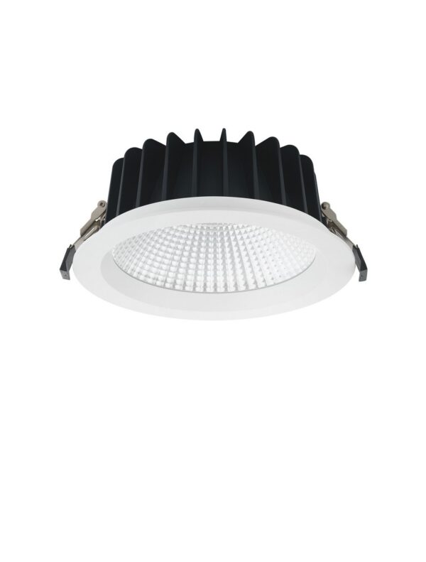Oprawa wpuszczana zewnętrzna nowoczesna Luces Exclusivas CHELVA, biała, LED 30 W 4000 K, Ø 22,5 cm – LE62298