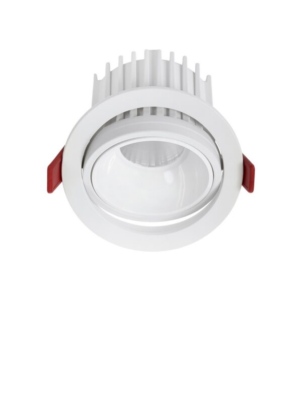 Oprawa wpuszczana minimalistyczna Luces Exclusivas CHINCH, biała, LED 20 W 2700 K, Ø 10,5 cm – LE62305