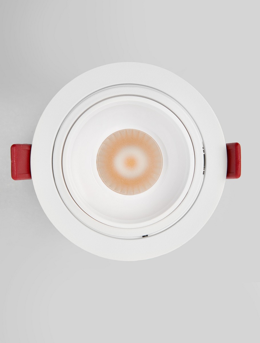 Oprawa wpuszczana minimalistyczna Luces Exclusivas CHINCH, biała, LED 20 W 2700 K, Ø 10,5 cm – LE62305 - obrazek 3
