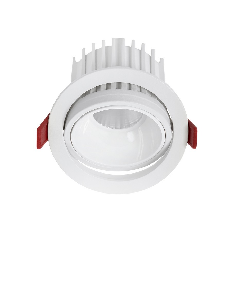 Oprawa wpuszczana minimalistyczna Luces Exclusivas CHINCH, biała, LED 20 W 2700 K, Ø 10,5 cm – LE62305