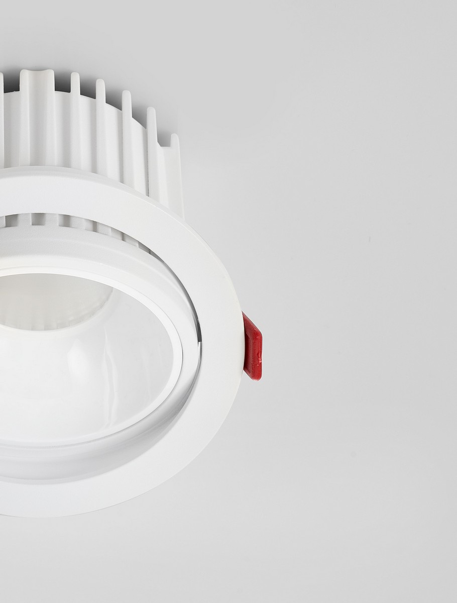 Oprawa wpuszczana minimalistyczna Luces Exclusivas CHINCH, biała, LED 30 W 2700 K, Ø 13 cm – LE62307 - obrazek 4