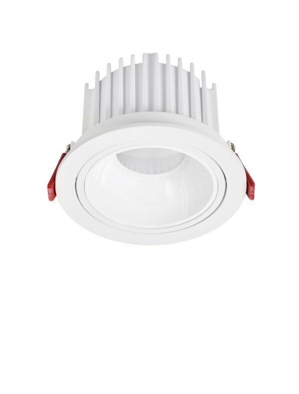Oprawa wpuszczana minimalistyczna Luces Exclusivas CHINCH, biała, LED 30 W 3000 K, Ø 13 cm – LE62308
