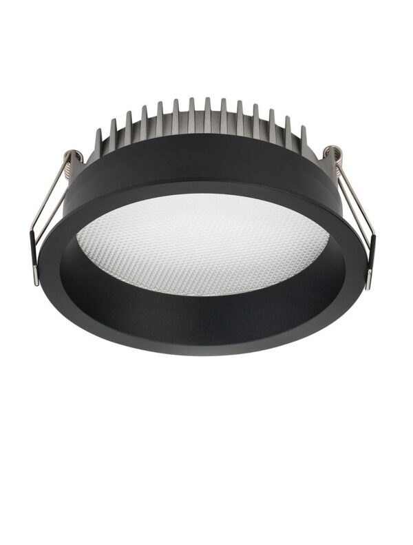 Oprawa wpuszczana nowoczesna Luces Exclusivas COCENT, czarna, LED 14 W 4000 K, Ø 13,6 cm – LE62349