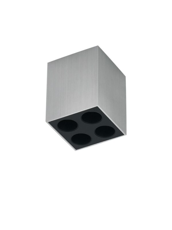 Reflektor sufitowy minimalistyczny Luces Exclusivas CONSUE, nikiel, LED 6 W 3000 K, szer. 4,9 cm – LE62380