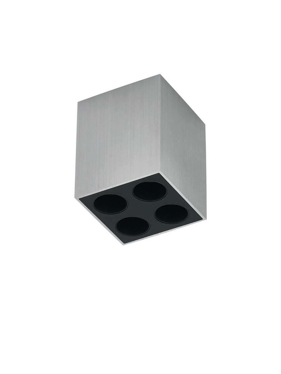 Reflektor sufitowy minimalistyczny Luces Exclusivas CONSUE, nikiel, LED 6 W 3000 K, szer. 4,9 cm – LE62380