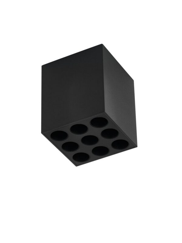 Reflektor sufitowy minimalistyczny Luces Exclusivas CONSUE, czarny, LED 10 W 3000 K, szer. 6,8 cm – LE62381