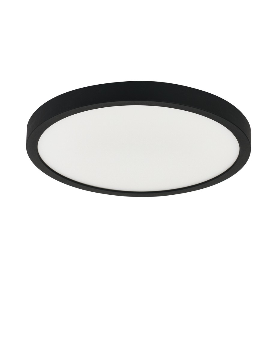 Lampa sufitowa nowoczesna Luces Exclusivas DENIA, czarna, LED 18 W, Ø 21,5 cm – LE62416