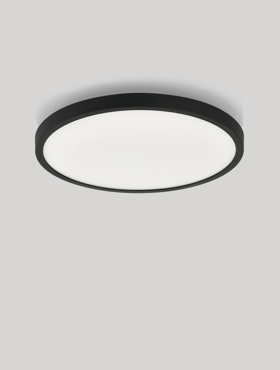 Lampa sufitowa nowoczesna Luces Exclusivas DENIA, czarna, LED 24 W, Ø 29 cm – LE62418 - obrazek 2