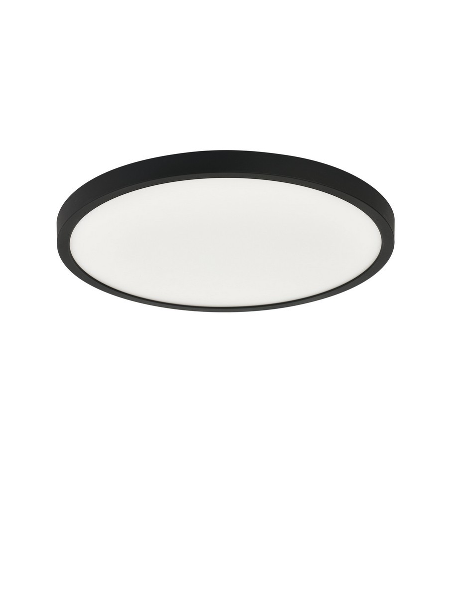 Lampa sufitowa nowoczesna Luces Exclusivas DENIA, czarna, LED 24 W, Ø 29 cm – LE62418