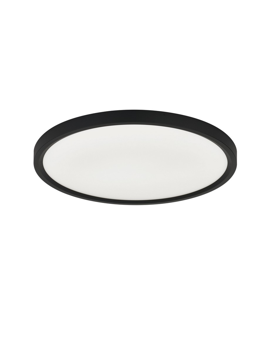Lampa sufitowa nowoczesna Luces Exclusivas DENIA, czarna, LED 30 W, Ø 39,7 cm – LE62424