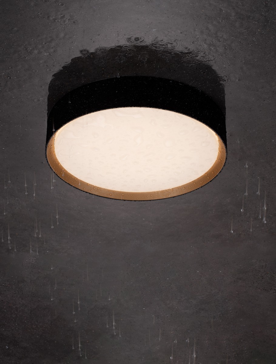 Lampa sufitowa / kinkiet industrialna Luces Exclusivas EIBAR, czarno-złota, LED 24 W, Ø 30,1 cm – LE62447 - obrazek 2