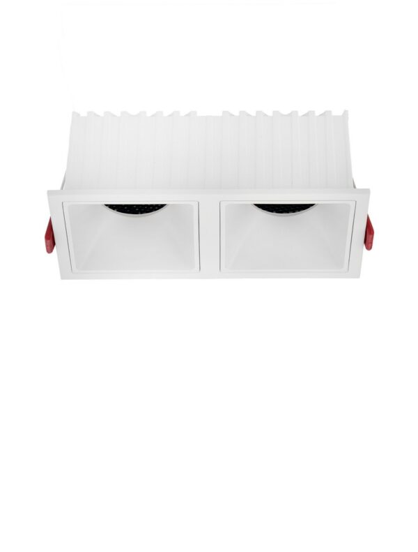 Oprawa wpuszczana minimalistyczna Luces Exclusivas FEMESA, biała, LED 25 W 3000 K, szer. 8,5 cm – LE62478