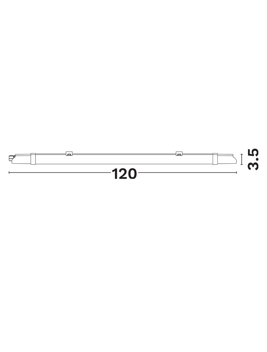 Lampa sufitowa nowoczesna Luces Exclusivas FUENTE, biała, LED 18 W 4000 K, szer. 5,3 cm – LE62487 - obrazek 3