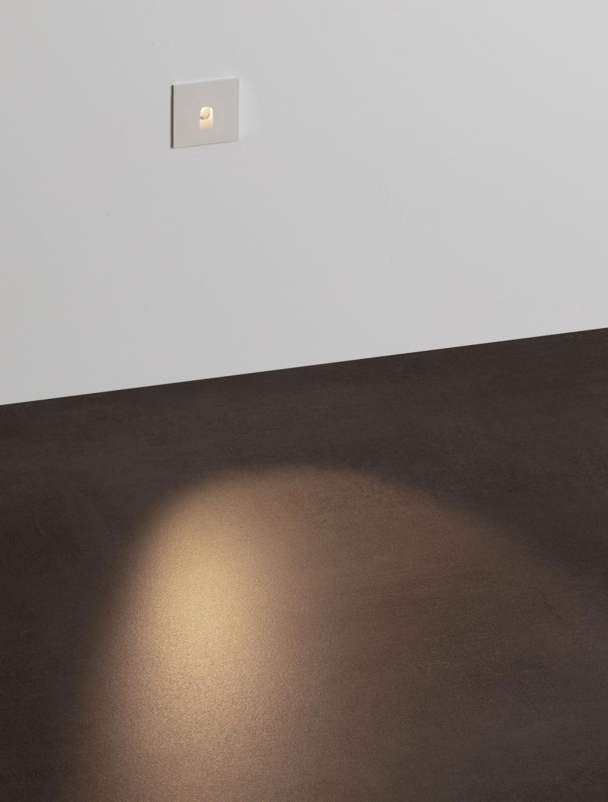 Oprawa schodowa nowoczesna Luces Exclusivas GOMERA, biała, LED 3 W 3000 K, szer. 2,6 cm – LE62499 - obrazek 2