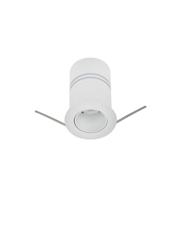 Oprawa wpuszczana minimalistyczna Luces Exclusivas MORATA, biała, LED 3 W 3000 K, Ø 2,8 cm – LE62528
