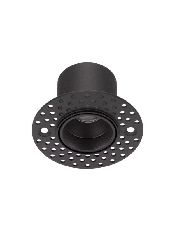 Oprawa wpuszczana industrialna Luces Exclusivas ONDARA, czarna, LED 3 W 3000 K, Ø 6,8 cm – LE62535