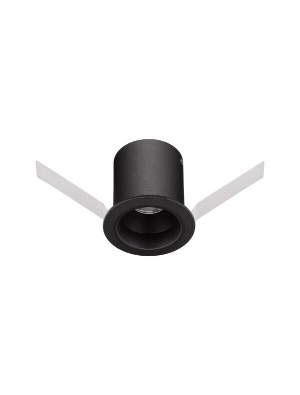 Oprawa wpuszczana minimalistyczna Luces Exclusivas ONDARA, czarna, LED 3 W 3000 K, Ø 4,5 cm – LE62537
