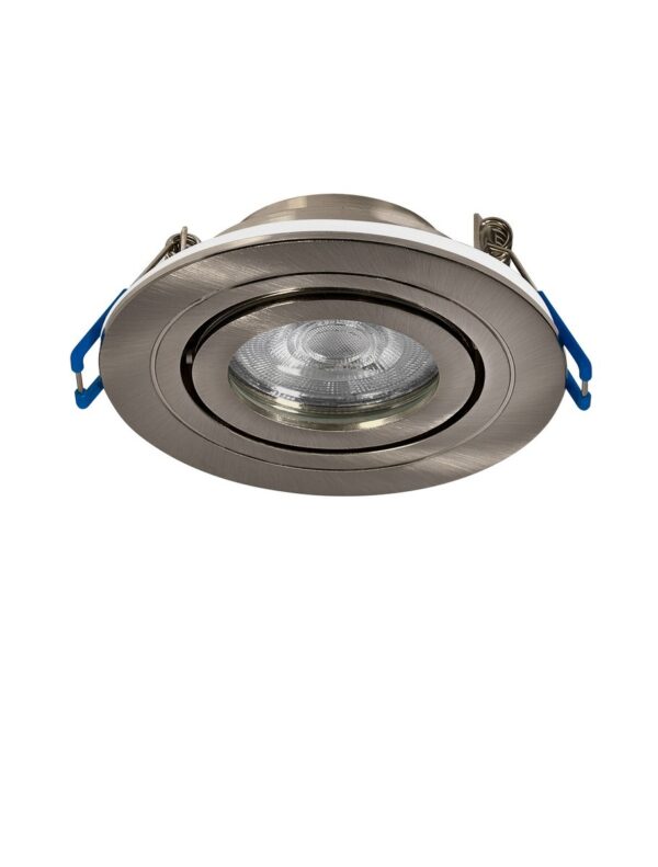 Oprawa wpuszczana nowoczesna Luces Exclusivas OSUNA, nikiel, 1 × GU10, Ø 9,25 cm – LE62545