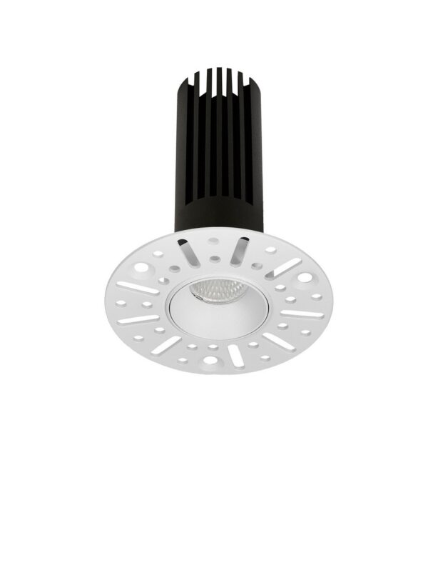 Oprawa wpuszczana minimalistyczna Luces Exclusivas PRIEGO, biała, LED 10 W 3000 K, Ø 7 cm – LE62548
