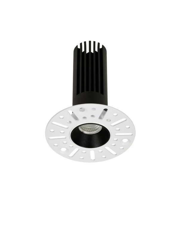 Oprawa wpuszczana nowoczesna Luces Exclusivas PRIEGO, czarna, LED 10 W 3000 K, Ø 7 cm – LE62549