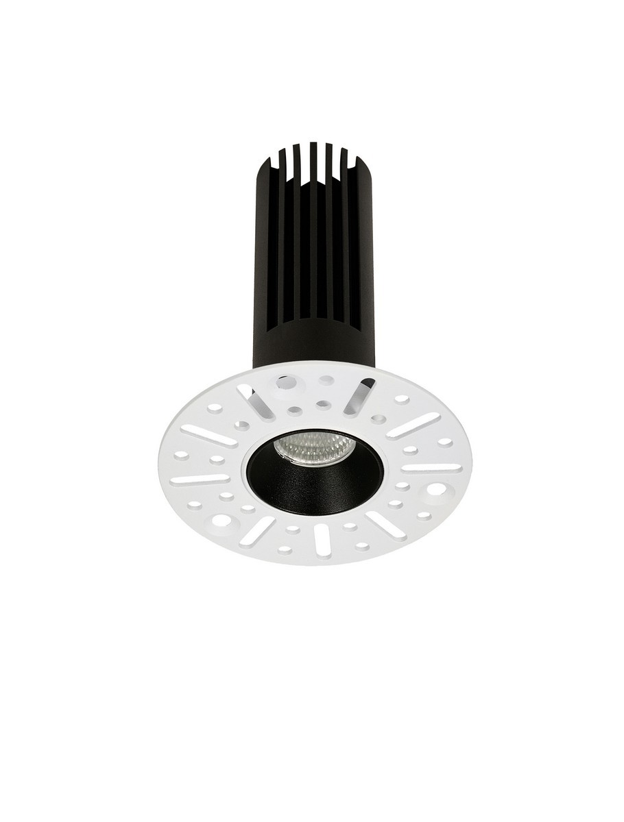 Oprawa wpuszczana nowoczesna Luces Exclusivas PRIEGO, czarna, LED 10 W 3000 K, Ø 7 cm – LE62549