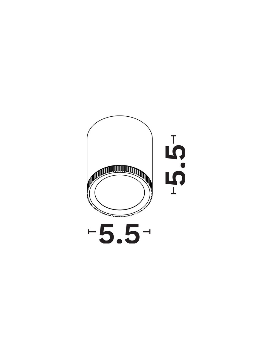 Reflektor sufitowy skandynawski Luces Exclusivas SARRIA, biały, LED 9 W 3000 K, Ø 5,5 cm – LE62572 - obrazek 2