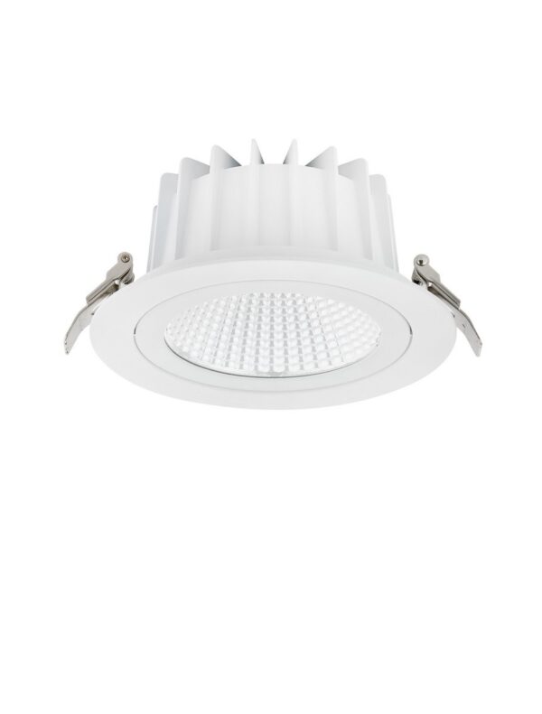 Oprawa wpuszczana minimalistyczna Luces Exclusivas VALLES, biała, LED 35 W 4000 K, Ø 18 cm – LE62595
