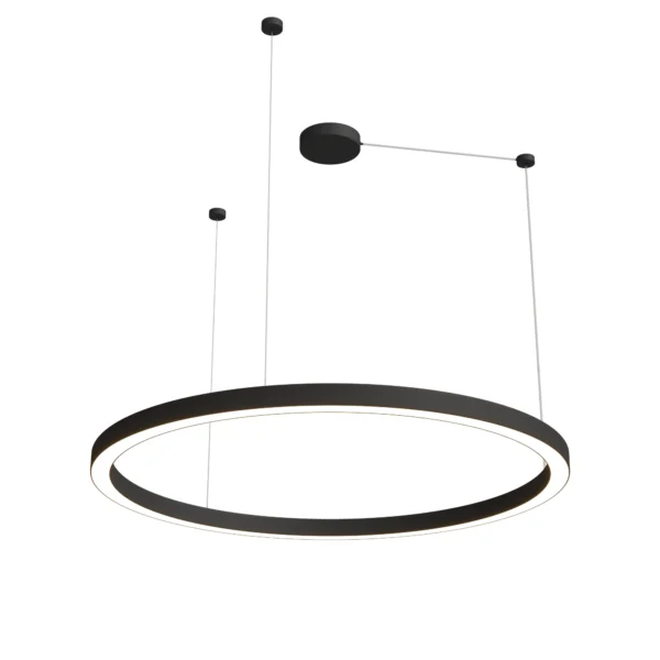 Żyrandol AURUM L PL0116-130-CCT-BK, czarny, LED 55 W, CCT 3000/3500/4000 K – Yaskr