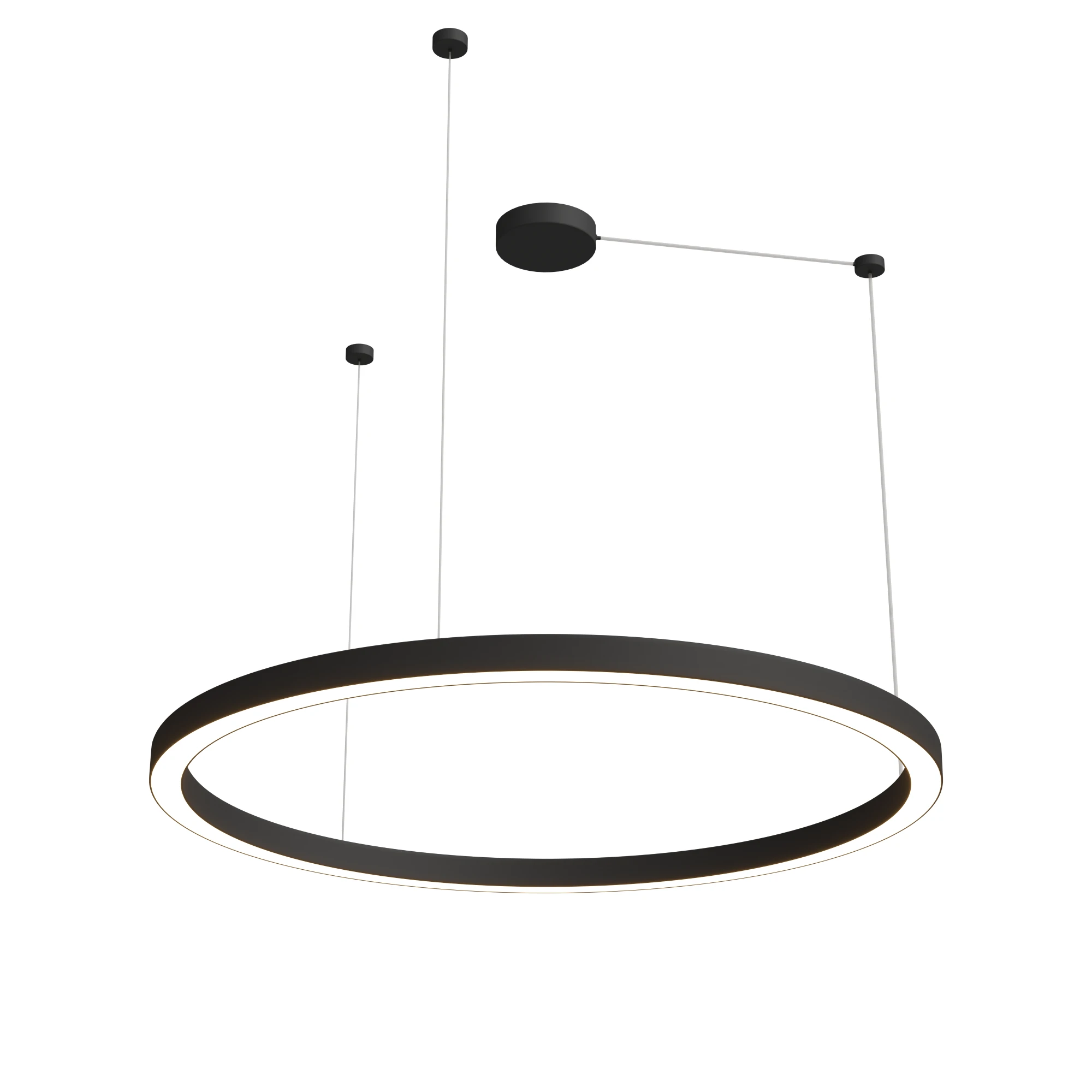 Żyrandol AURUM L PL0116-130-CCT-BK, czarny, LED 55 W, CCT 3000/3500/4000 K – Yaskr