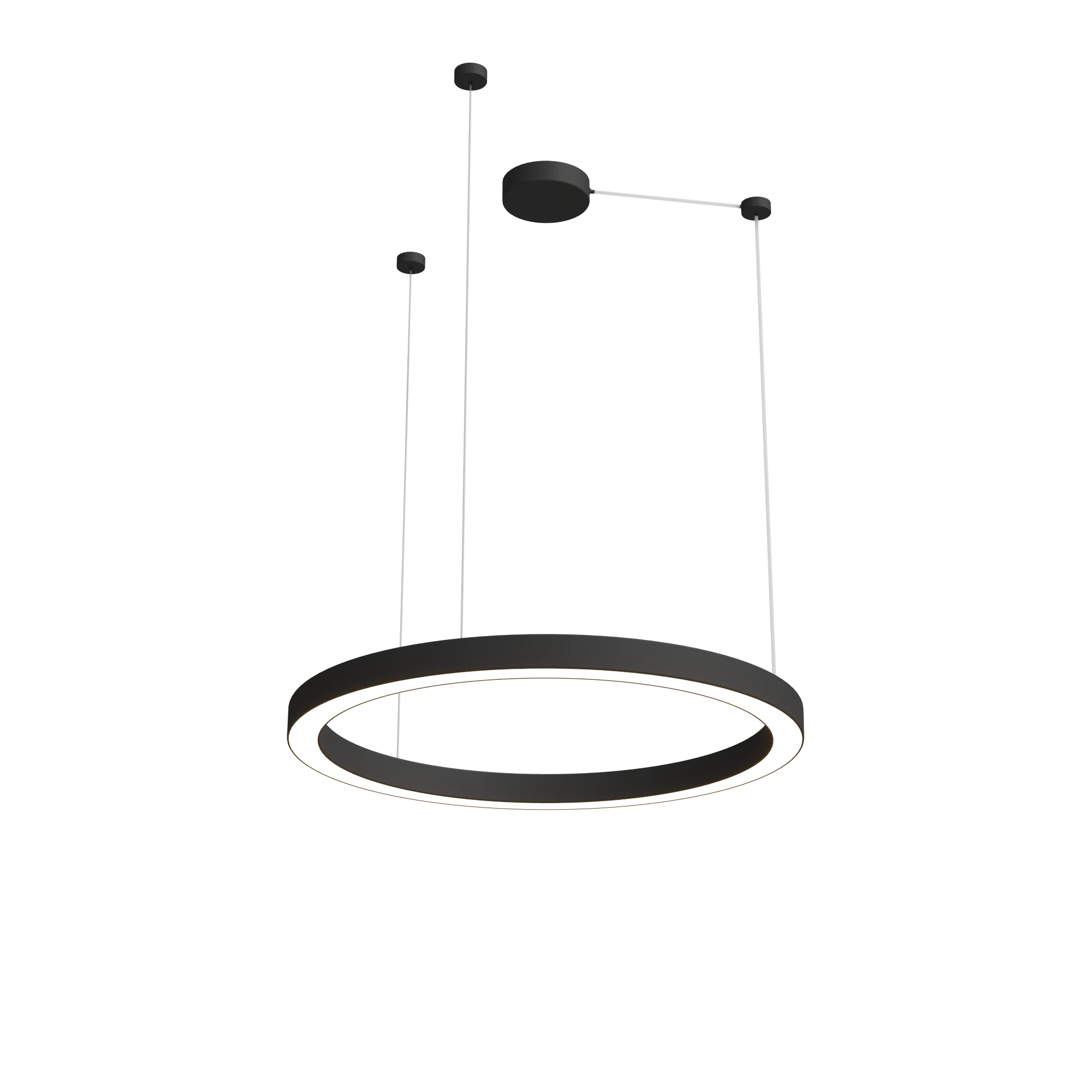 Żyrandol AURUM M PL0116-90-CCT-BK, czarny, LED 38 W, CCT 3000/3500/4000 K – Yaskr