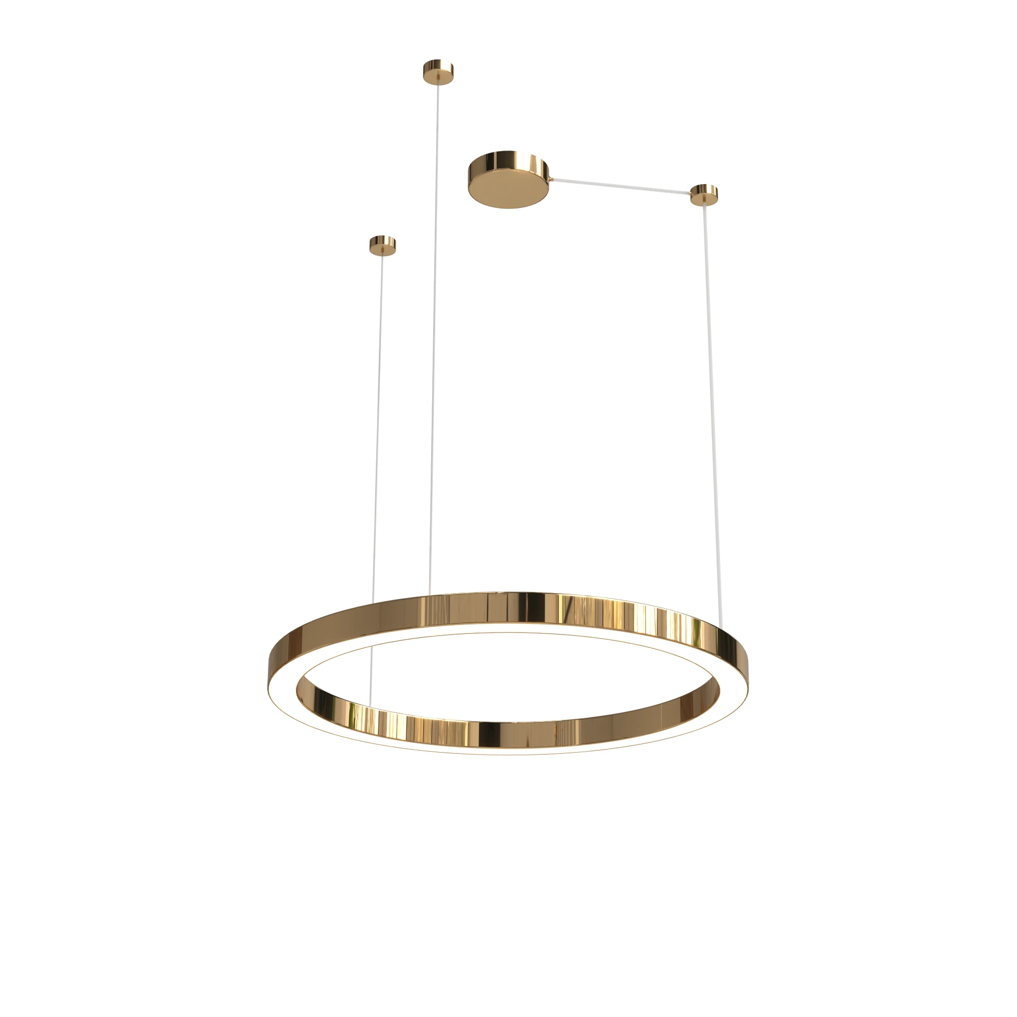 Żyrandol AURUM M PL0116-90-CCT, złoty, LED 38 W, CCT 3000/3500/4000 K – Yaskr