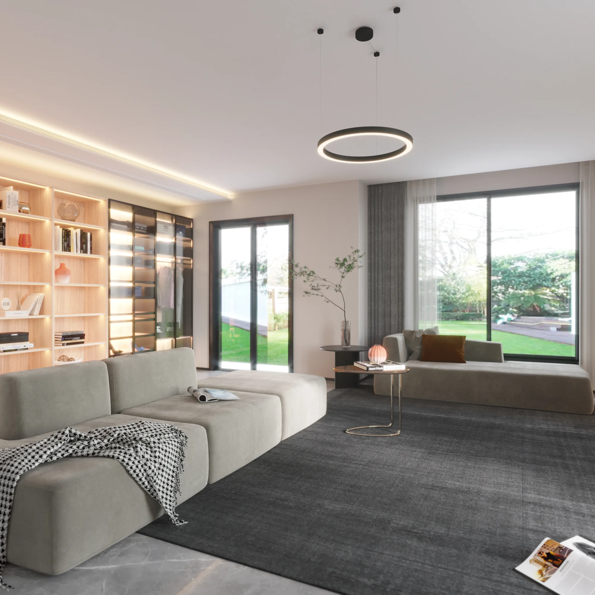 Żyrandol AURUM M PL0116-90-CCT-BK, czarny, LED 38 W, CCT 3000/3500/4000 K – Yaskr - obrazek 2