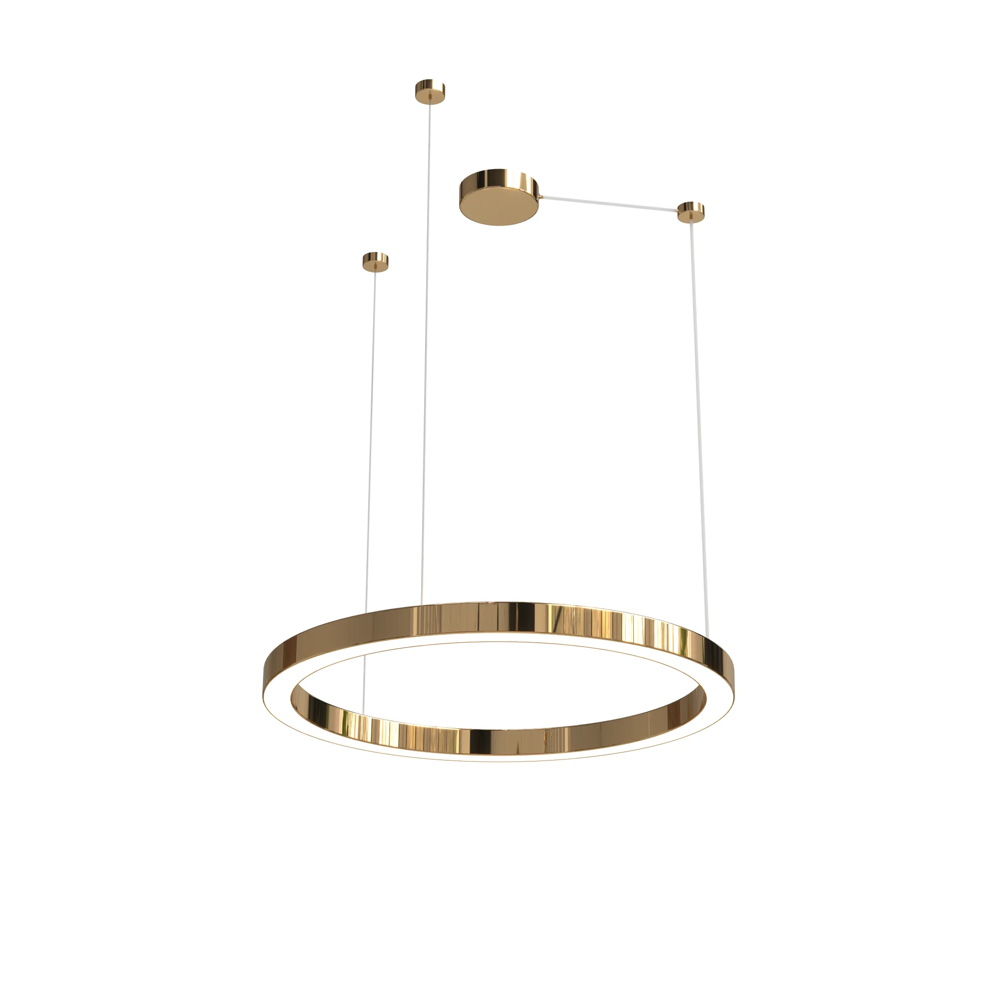 Żyrandol AURUM M PL0116-90-CCT, złoty, LED 38 W, CCT 3000/3500/4000 K – Yaskr - obrazek 3