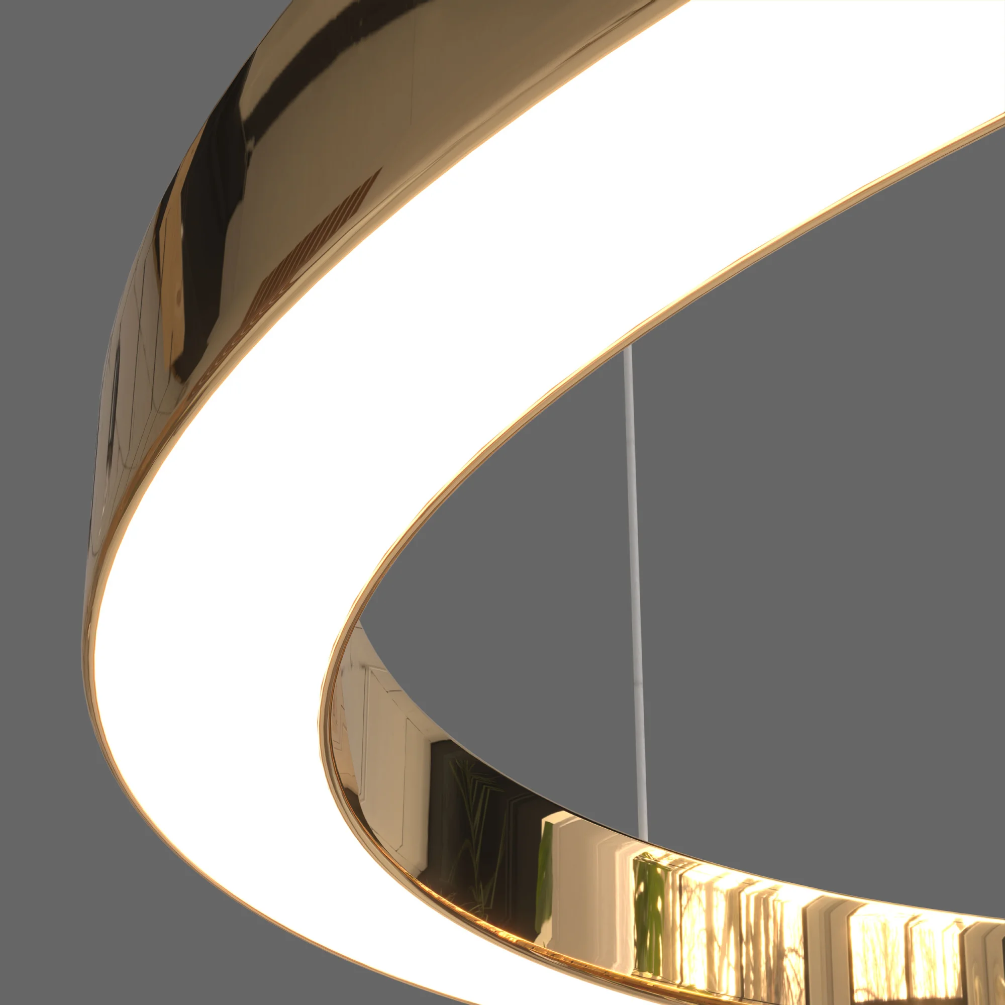 Żyrandol AURUM M PL0116-90-CCT, złoty, LED 38 W, CCT 3000/3500/4000 K – Yaskr - obrazek 5