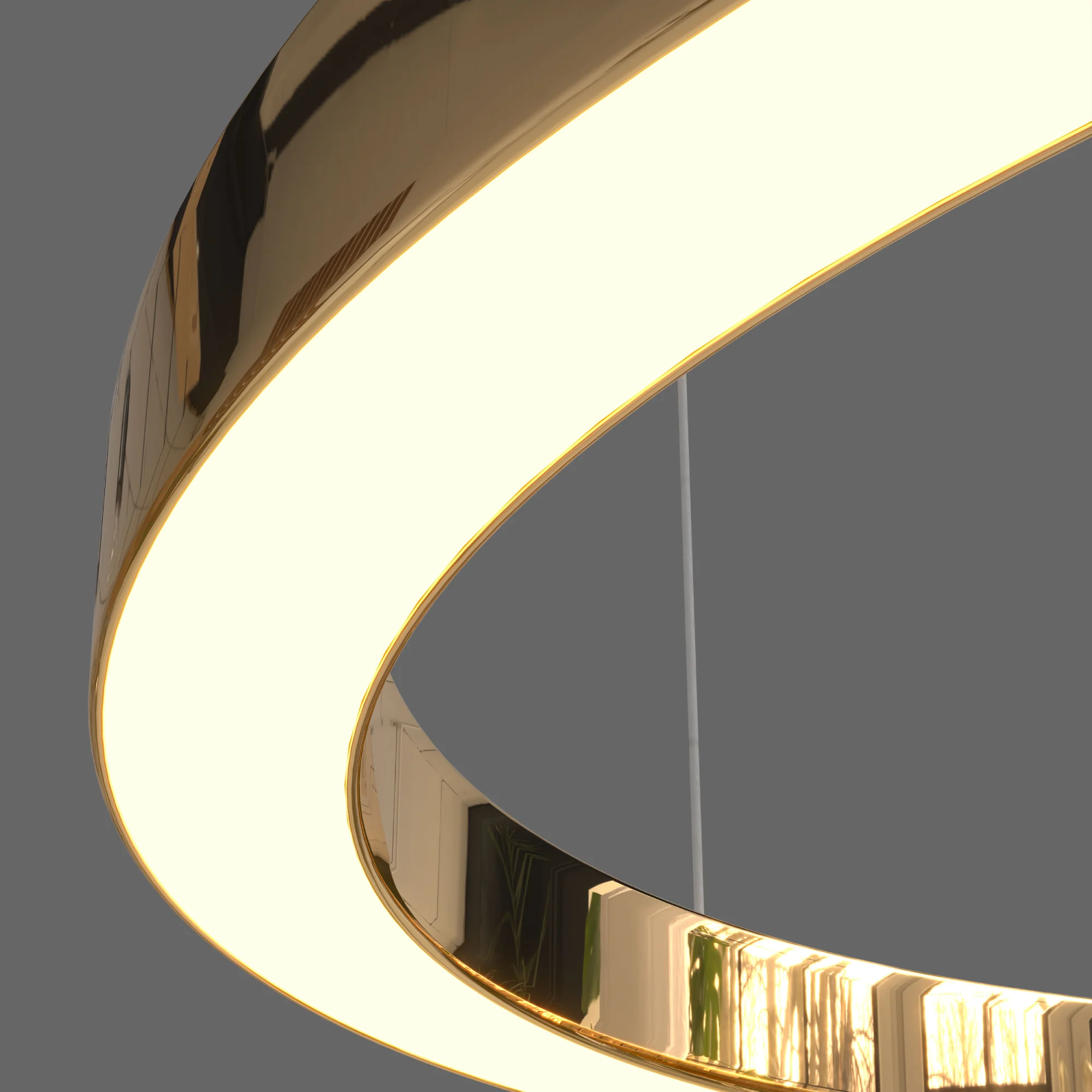 Żyrandol AURUM M PL0116-90-CCT, złoty, LED 38 W, CCT 3000/3500/4000 K – Yaskr - obrazek 6