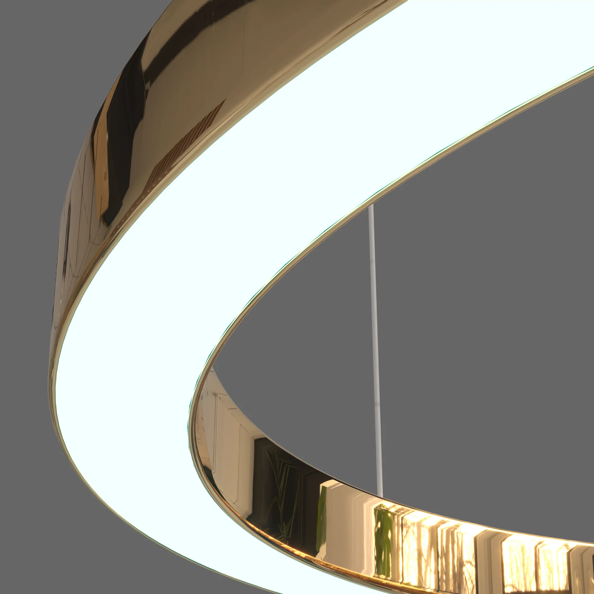 Żyrandol AURUM M PL0116-90-CCT, złoty, LED 38 W, CCT 3000/3500/4000 K – Yaskr - obrazek 4