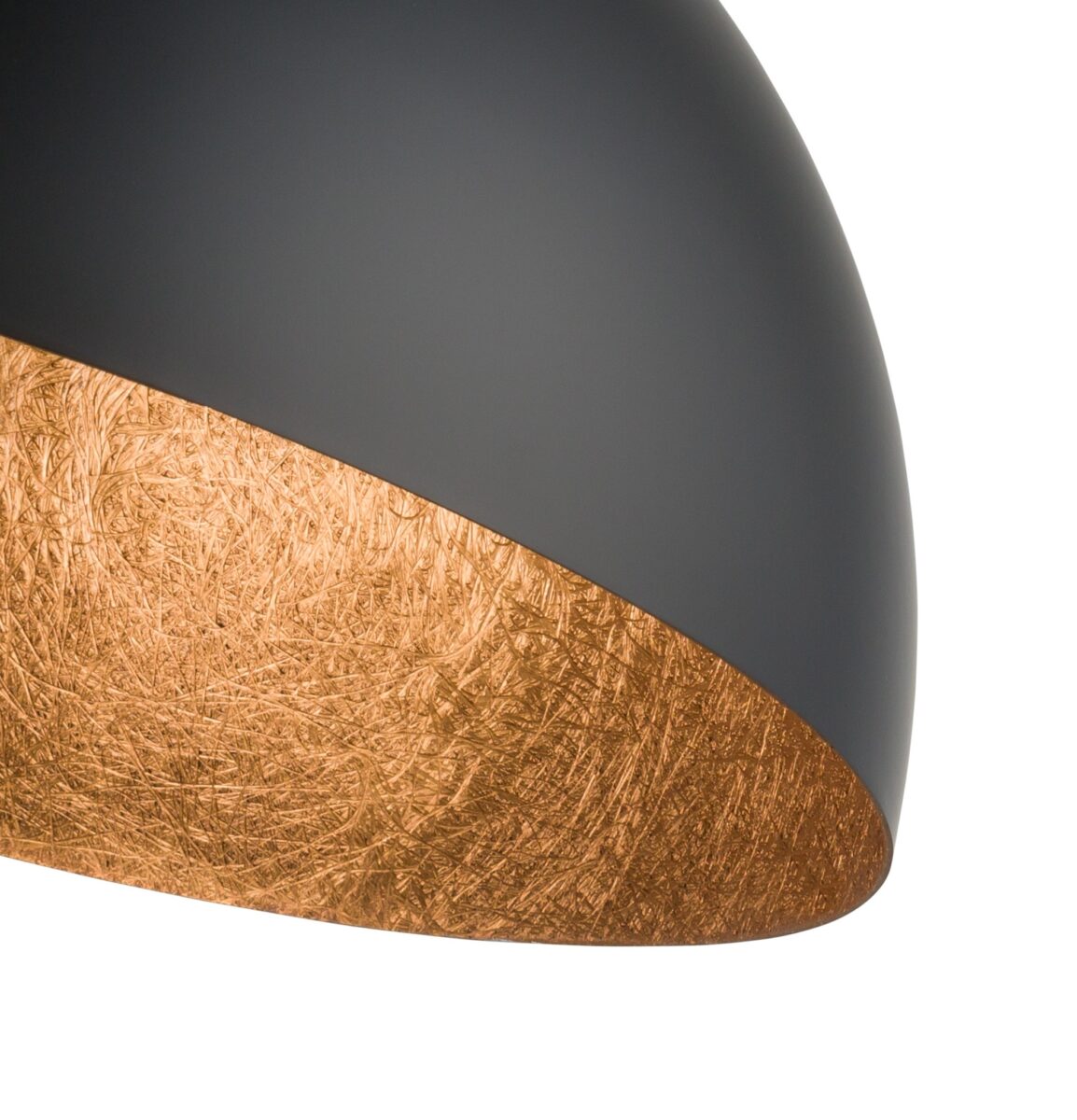 Plafon nowoczesny SFERA 35 czarny/miedziany, 1 × E27 – Sigma Lighting 32470 - obrazek 2