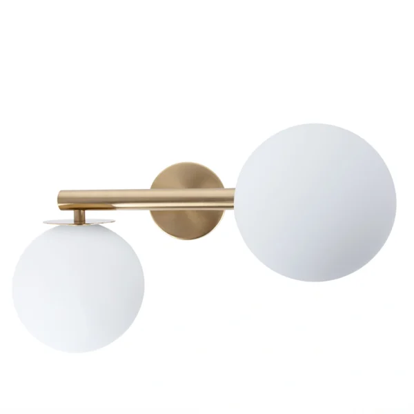 Kinkiet nowoczesny AVOLA 2 złoty/biały, 2 × G9 – Sigma Lighting 41484