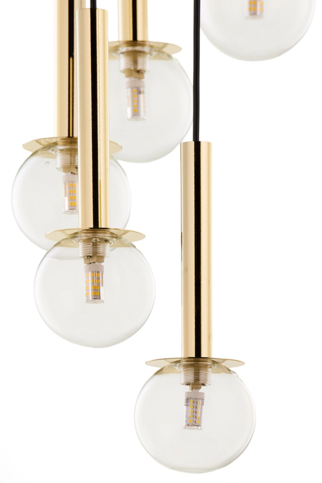 Lampa wisząca nowoczesna DAISY 10 ANTRESOLA złoty transparentny, 10 × G9 – Sigma Lighting 42058 - obrazek 8