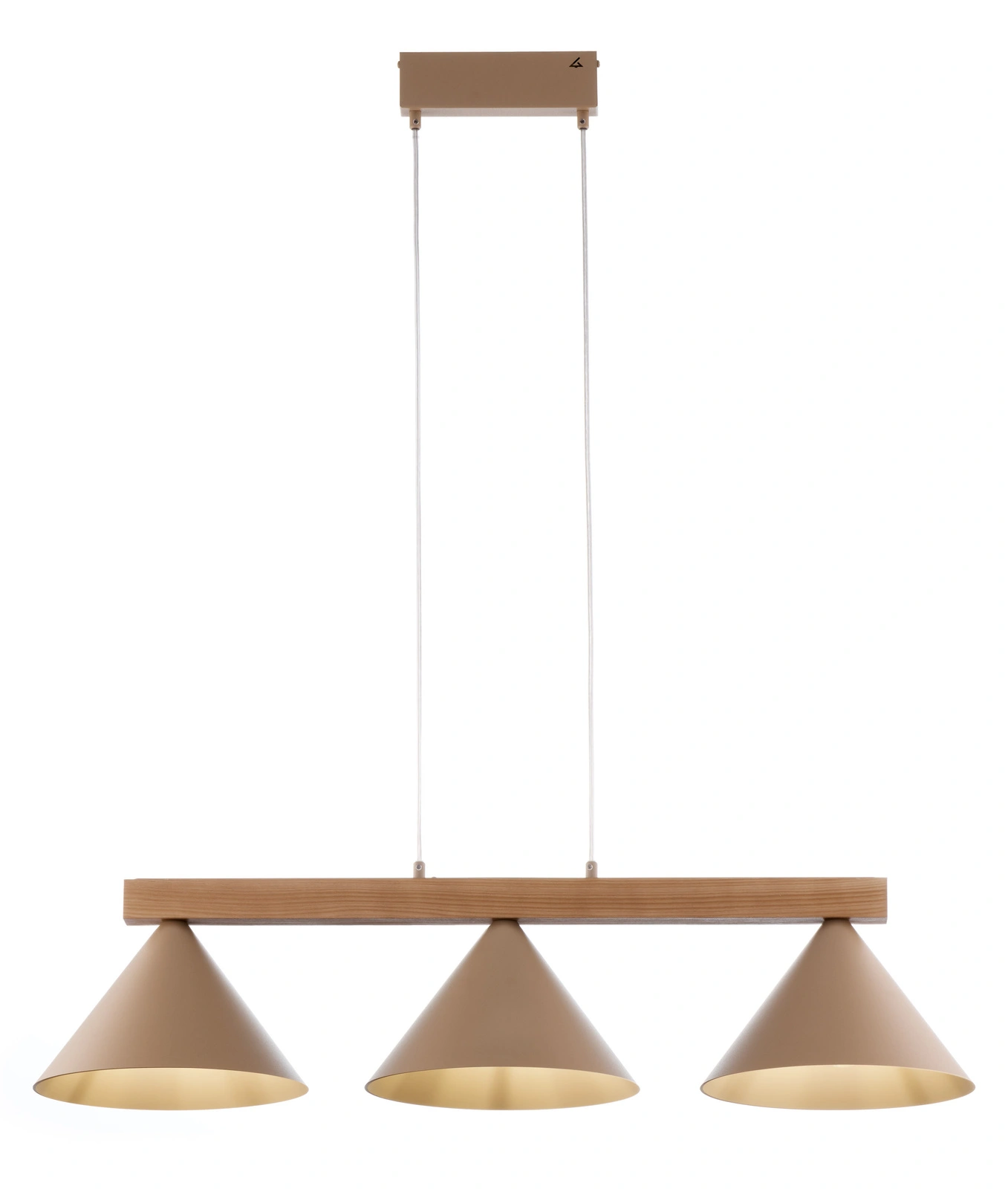 Lampa wisząca skandynawska DECO 3 ciepły beż/jasny brąz, 3 × E27 – Sigma Lighting 41633