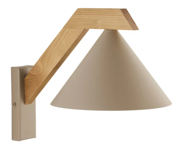 Kinkiet skandynawski DECO ciepły beż/jasny brąz, 1 × E27 – Sigma Lighting 41813