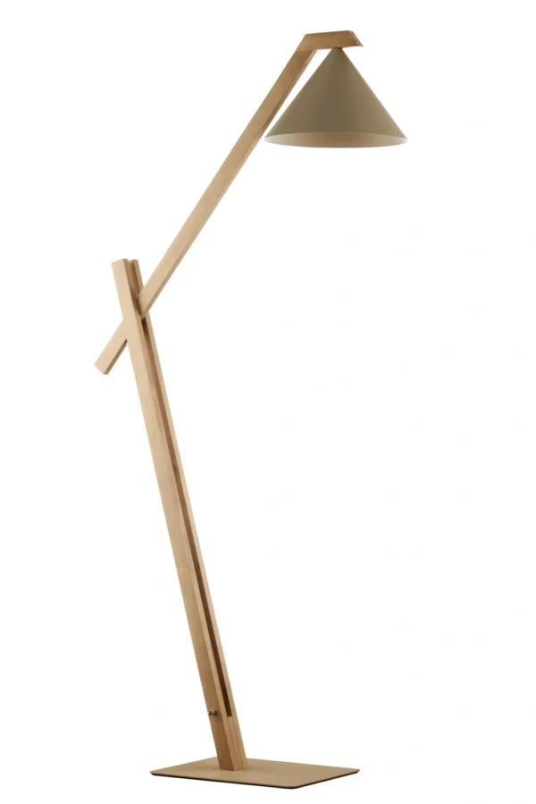 Lampa podłogowa skandynawska DECO ciepły beż/jasny brąz, 1 × E27 – Sigma Lighting 41631