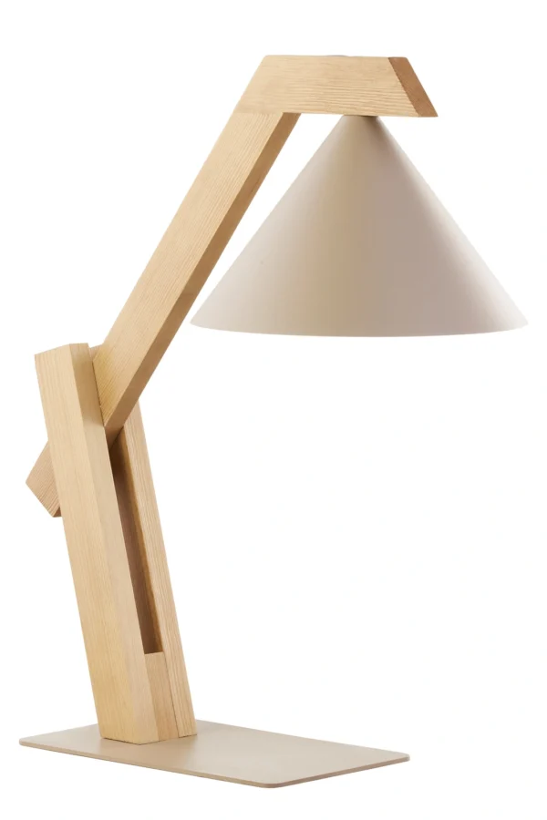 Lampa stołowa skandynawska DECO ciepły beż/jasny brąz, 1 × E27 – Sigma Lighting 41812