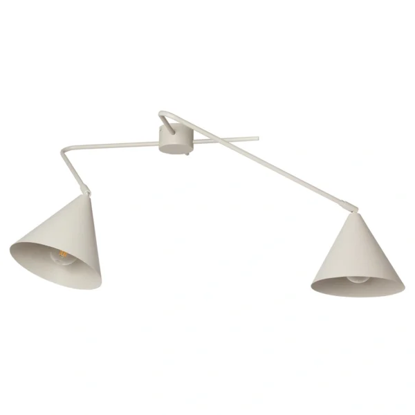 Plafon nowoczesny GALAXY 2 szary beż, 2 × E27 – Sigma Lighting 40941