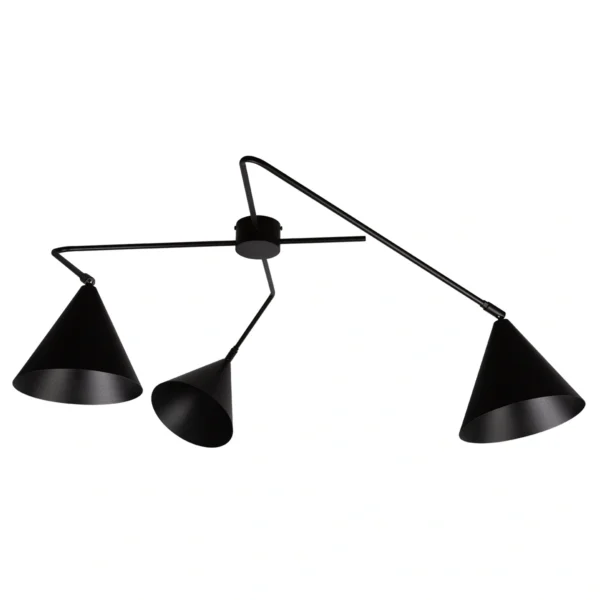 Plafon nowoczesny GALAXY 3 czarny, 2 × E27 – Sigma Lighting 40938