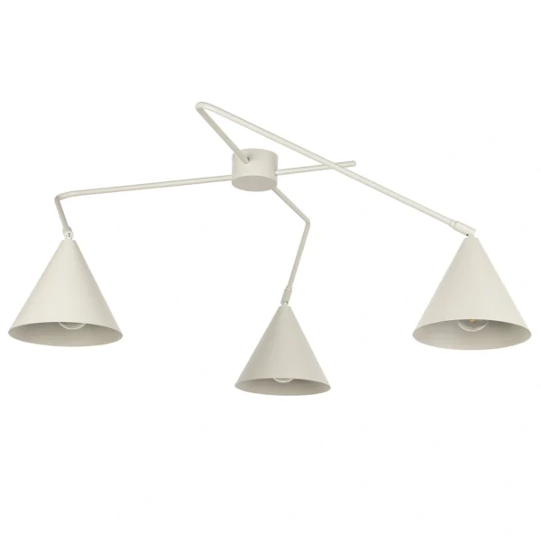 Plafon nowoczesny GALAXY 3 szary beż, 2 × E27 – Sigma Lighting 40942