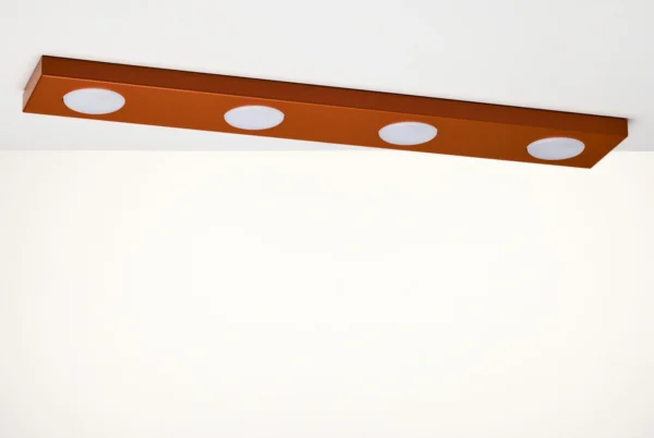 Spot sufitowy minimalistyczny Hero 4 prosty ceglany, LED – Sigma Lighting 41501