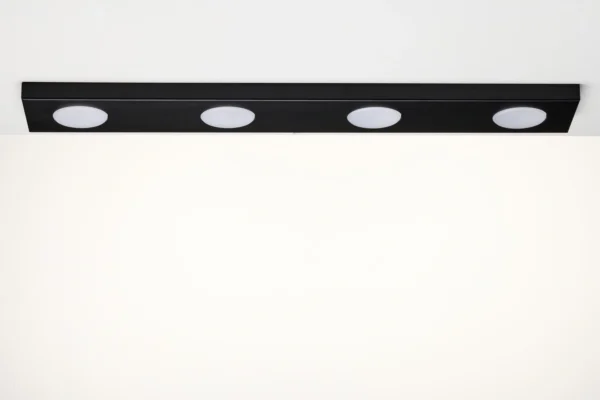 Spot sufitowy minimalistyczny Hero 4 prosty czarny, LED – Sigma Lighting 41503