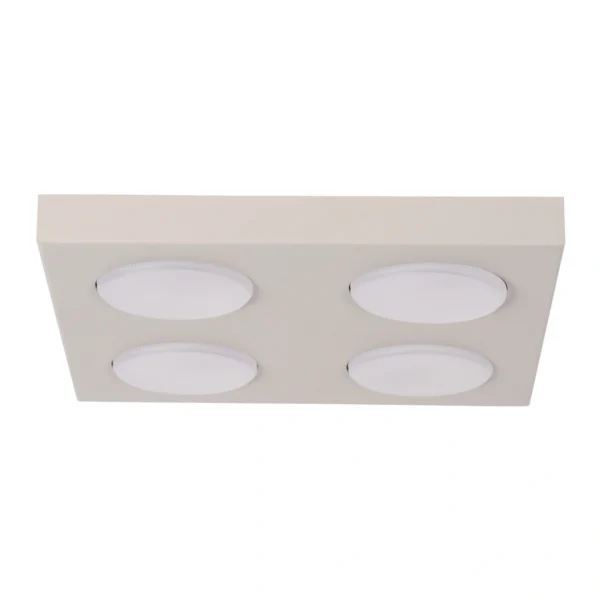 Spot sufitowy minimalistyczny HERO 4 szary beż, LED – Sigma Lighting 40995